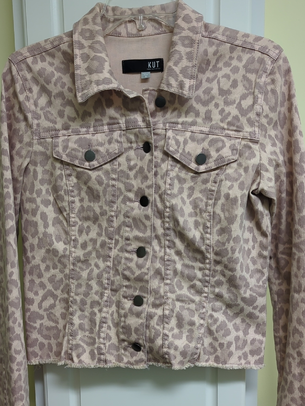 Kut From The Kloth Animal Print Denim Jacket